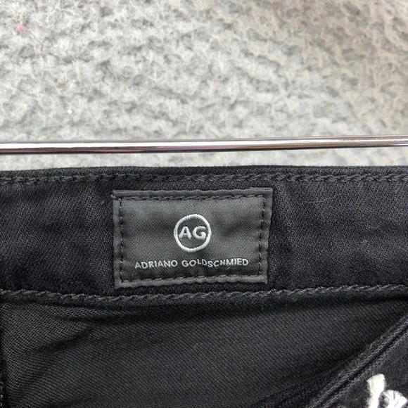 AG Adriano Goldschmied Legging Ankle Super Skinny Jeans Womens 32 14 Black New - Picture 10 of 16
